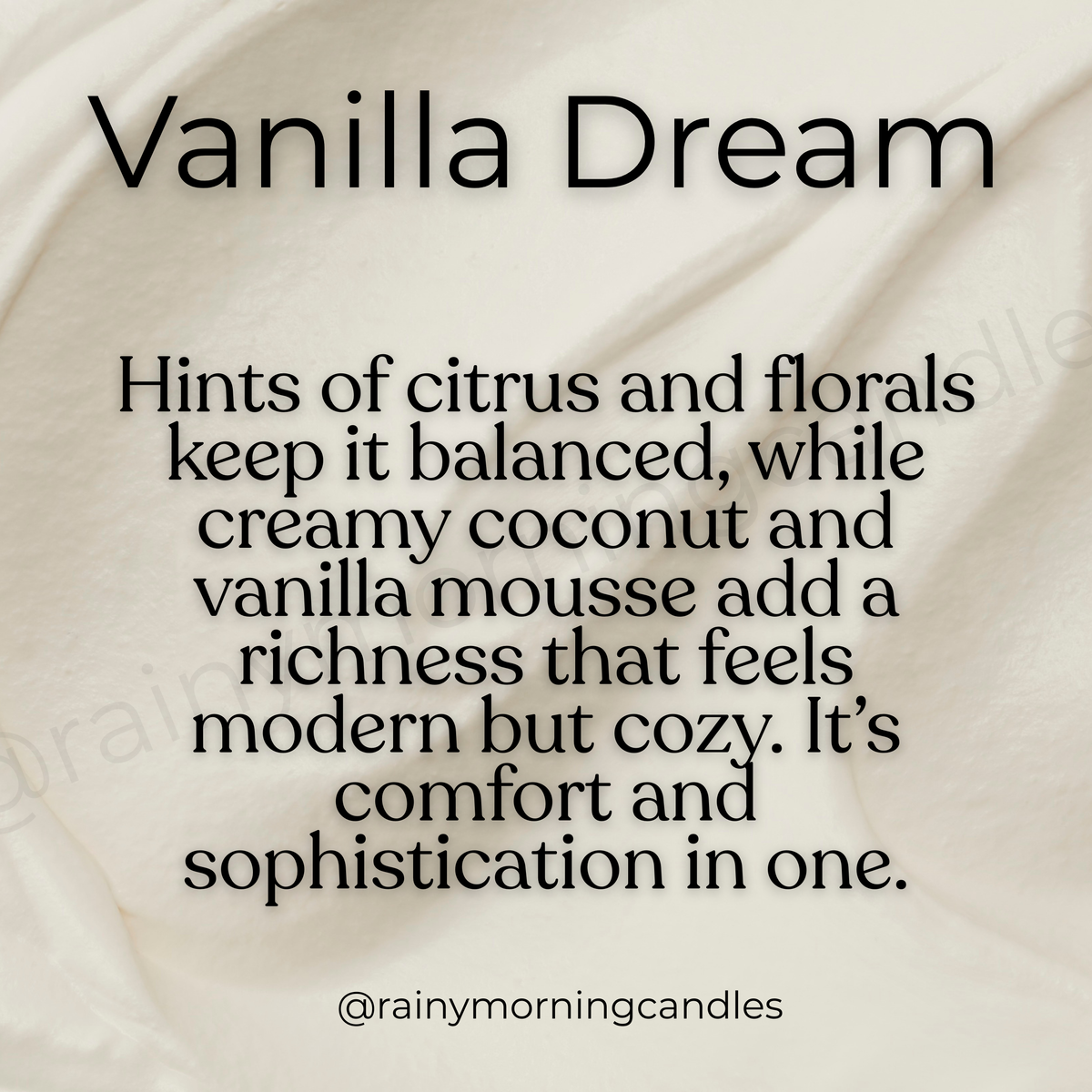 Vanilla Dream | Heavy Cream Inspired Wax Melts