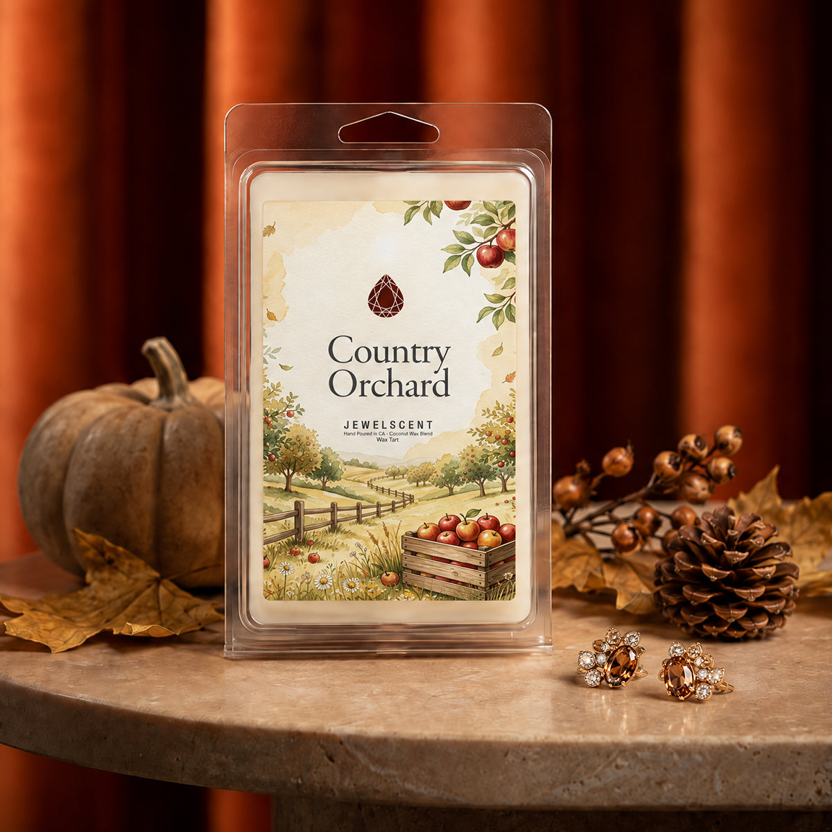 Country Orchard Mystery Jewelry Wax Tart