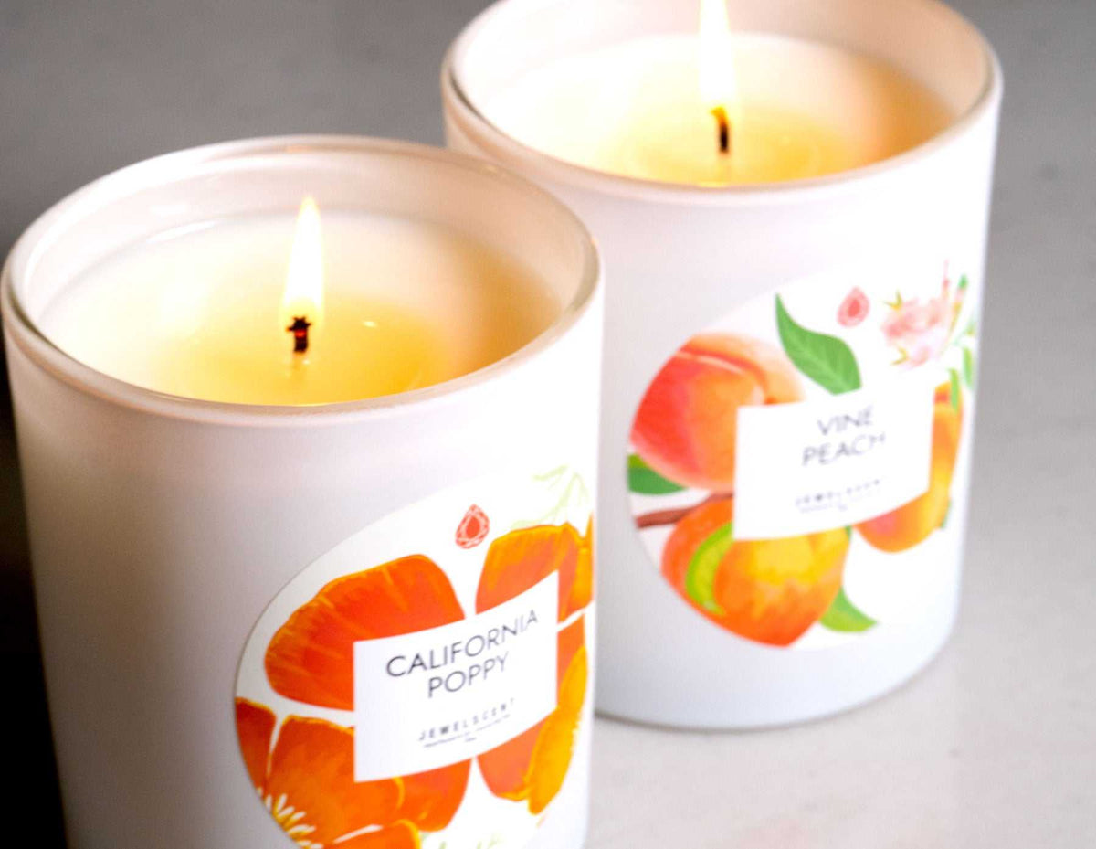 California Poppy Jewelry Candle 10 Oz - Premium Scented Candle with Hidden Jewelry Reveal for Home Decor Lovers, 40 Hour Burn Time