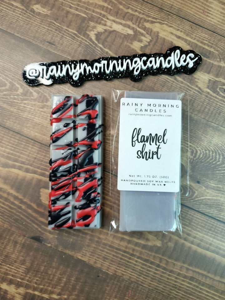 Flannel Shirt Wax Melts - Cozy Fragrance for Your Home by Rainy Morning Candles