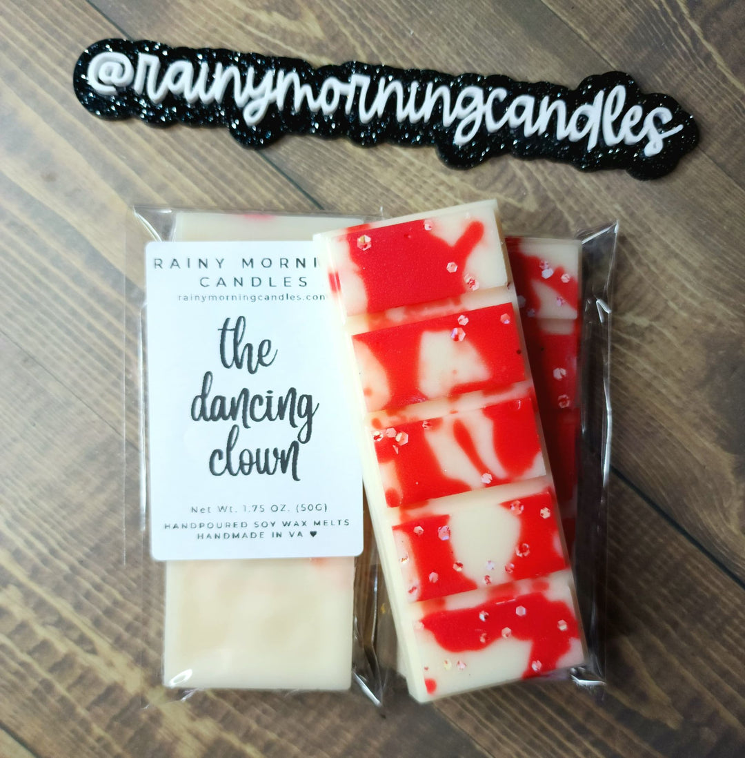 The Dancing Clown Wax Melts for Enchanting Scents by Rainy Morning Candles