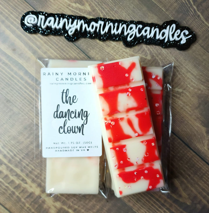 The Dancing Clown Wax Melts for Enchanting Scents by Rainy Morning Candles