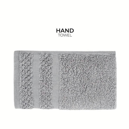 Gray Cotton Bath Towel Set Soft Absorbent Quick Dry Towels 10 To 32 Pieces
