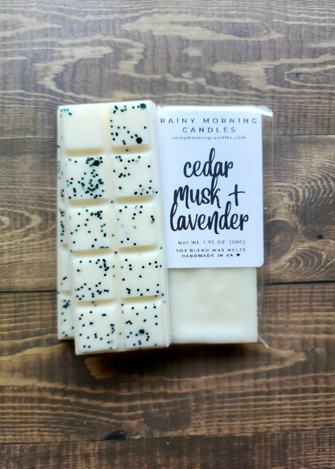 Cedar Musk + Lavender | Wax Melts by Rainy Morning Candles
