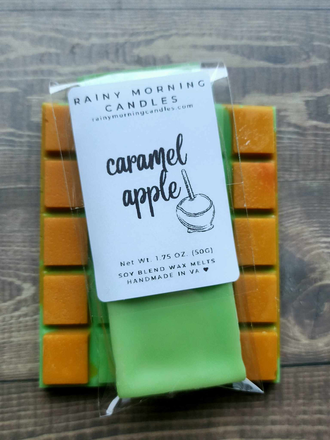 Caramel Apple Wax Melts - Indulge in Autumn's Sweet Fragrance by Rainy Morning Candles