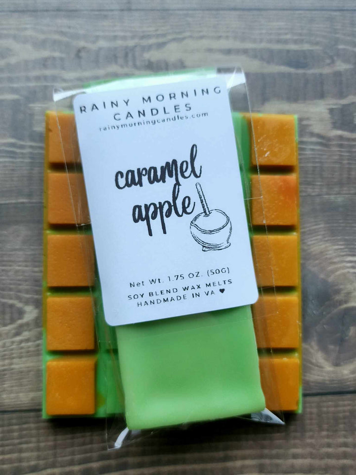 Caramel Apple Wax Melts - Indulge in Autumn's Sweet Fragrance by Rainy Morning Candles