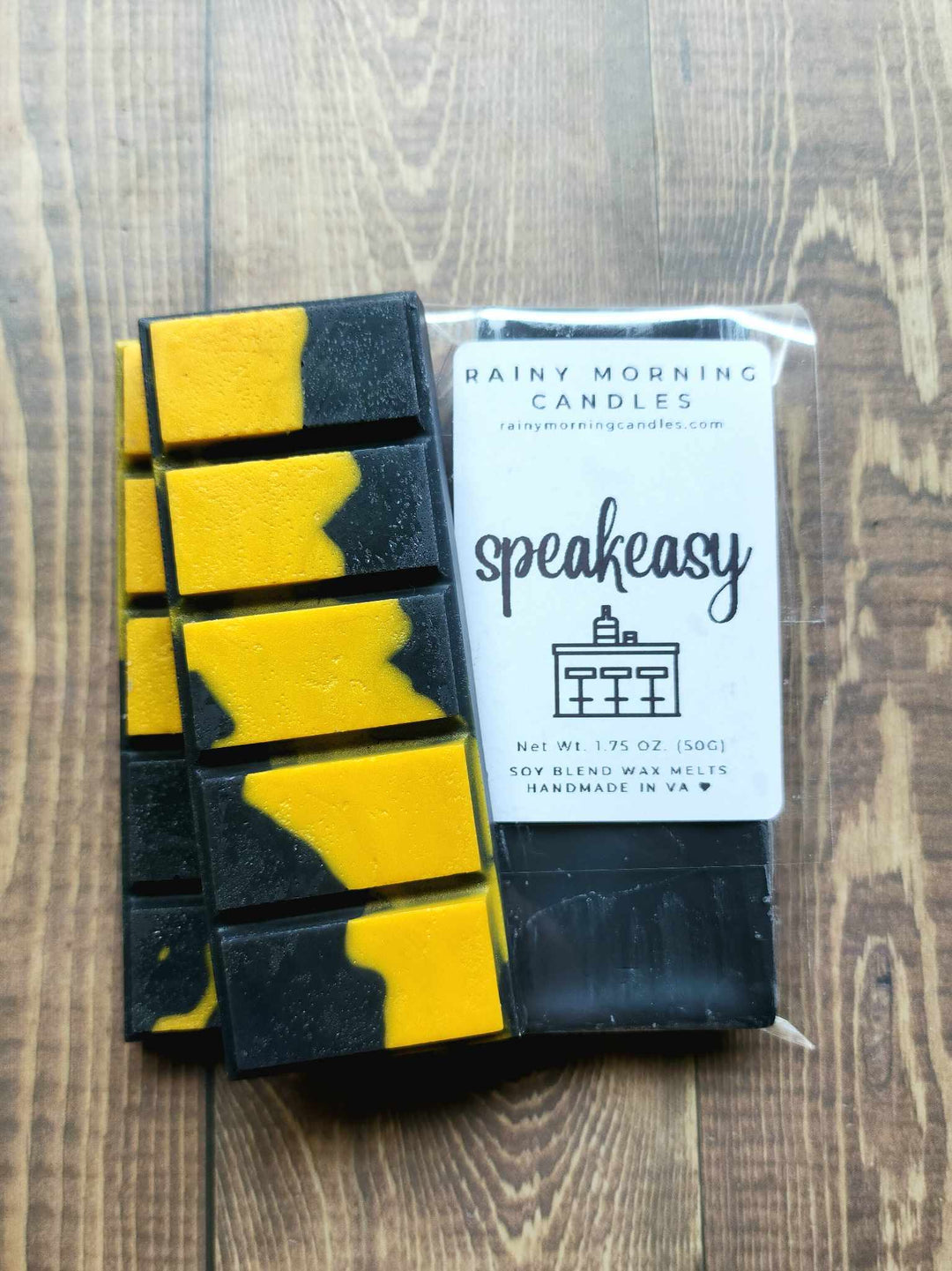 Speakeasy Wax Melts - Bourbon + Cedarwood Scented Melts by Rainy Morning Candles