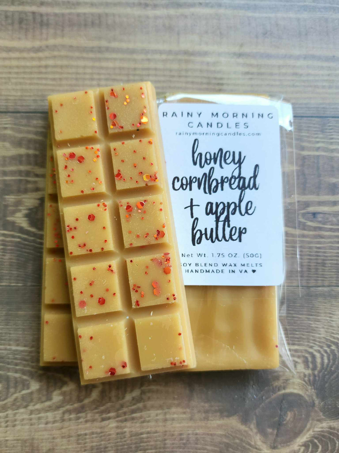 Honey Cornbread Wax Melts with Apple Butter | Sweet Aromatic Experience by Rainy Morning Candles