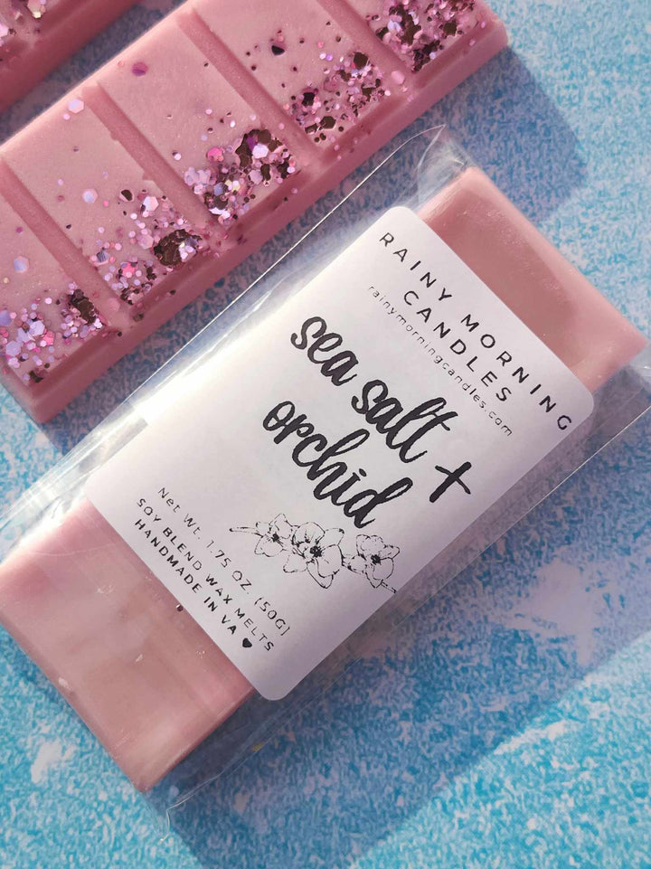 Sea Salt & Orchid | Wax Melts by Rainy Morning Candles