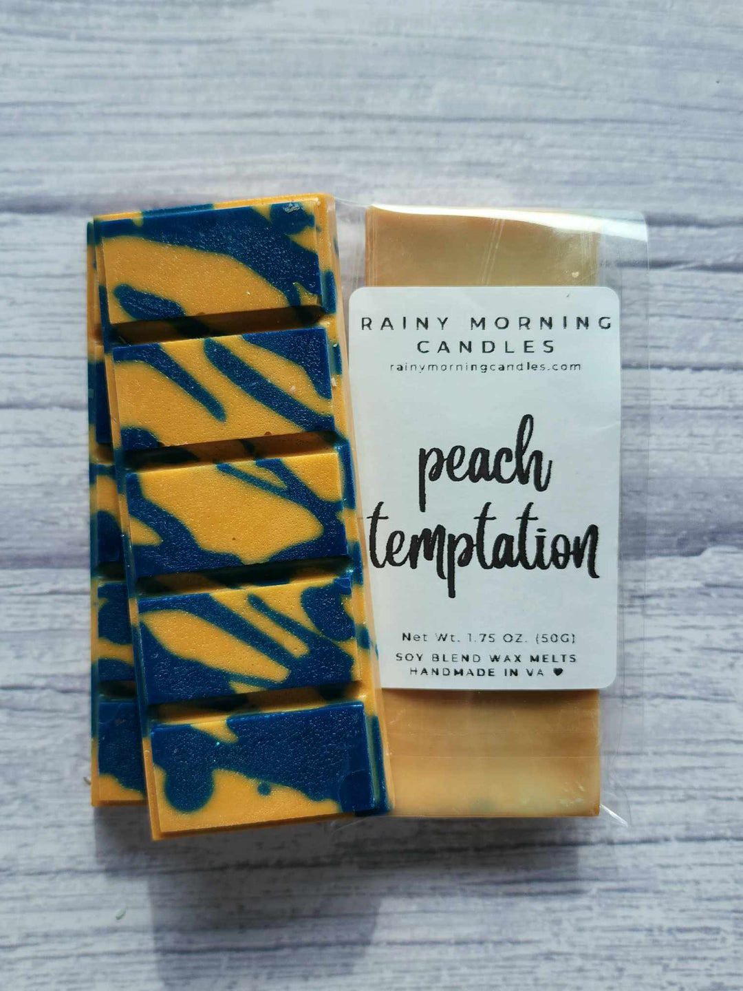 Peach Temptation | Bitter Peach Inspired | Wax Melts by Rainy Morning Candles