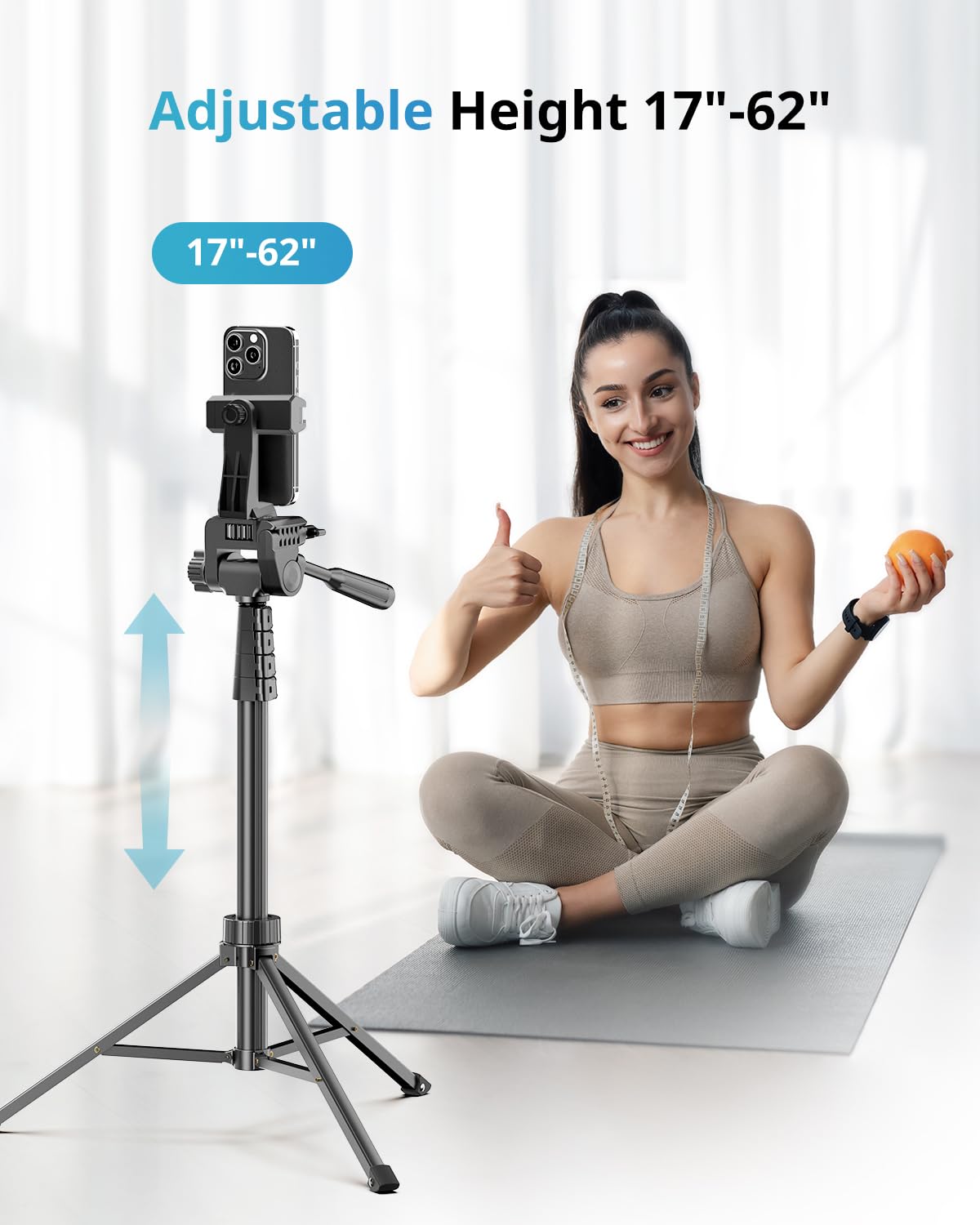 UBeesize 12'' LED RGB Ring Light with 62'' Tripod Stand, Selfie Ring Light for Video Recording, Live Streaming, TikTok & YouTube, Compatible with iPhone & Android - Deeunta Domain