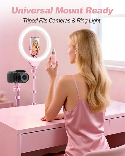 UBeesize 12'' LED RGB Ring Light with 62'' Tripod Stand, Selfie Ring Light for Video Recording, Live Streaming, TikTok & YouTube, Compatible with iPhone & Android - Deeunta Domain