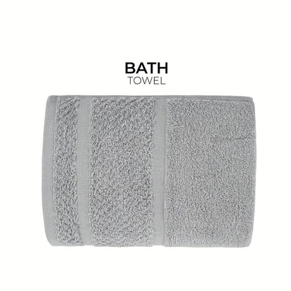 Gray Cotton Bath Towel Set Soft Absorbent Quick Dry Towels 10 To 32 Pieces