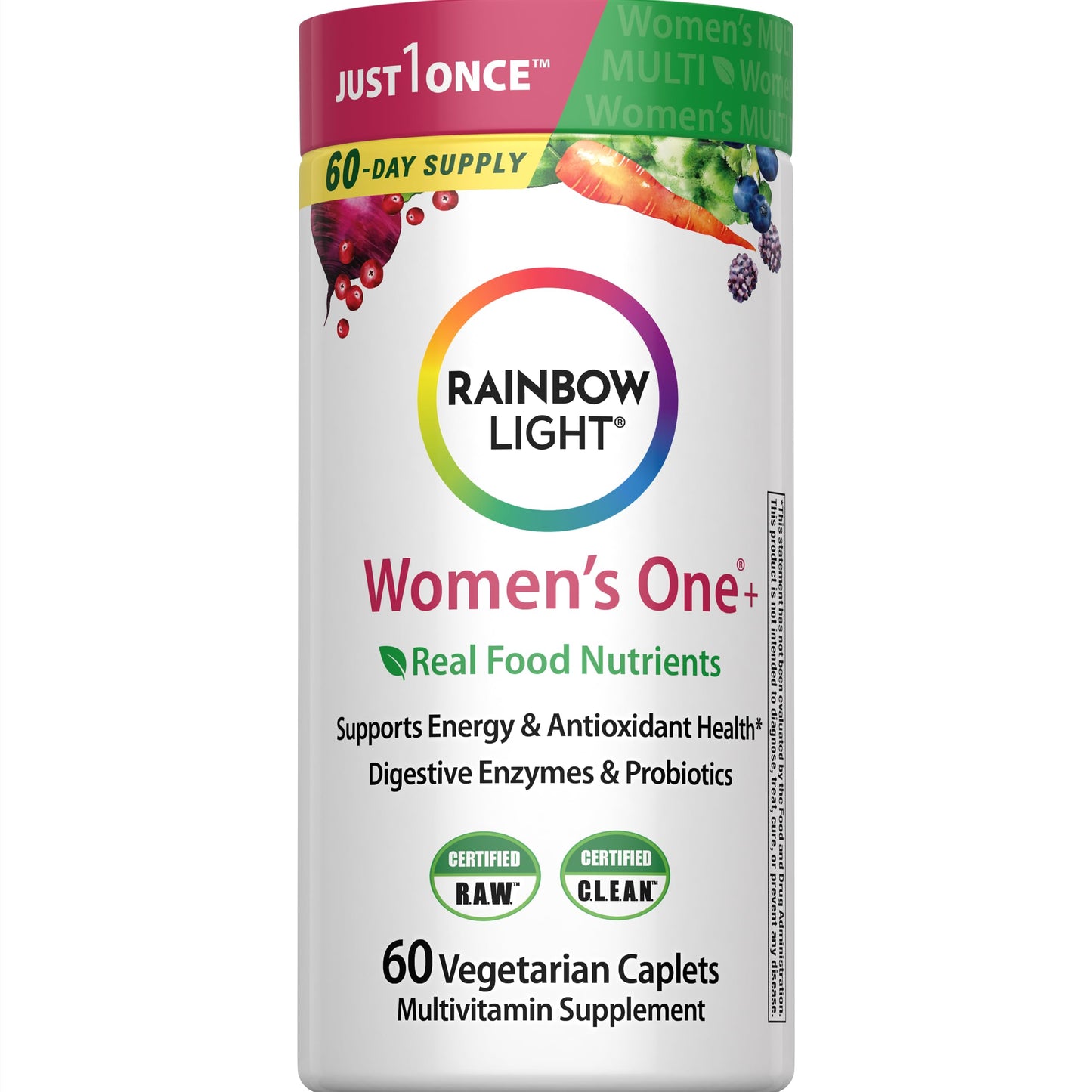 Rainbow Light Certified Womens Multivitamin, Multivitamin Supplement, 120 Caps (Pack May Vary)