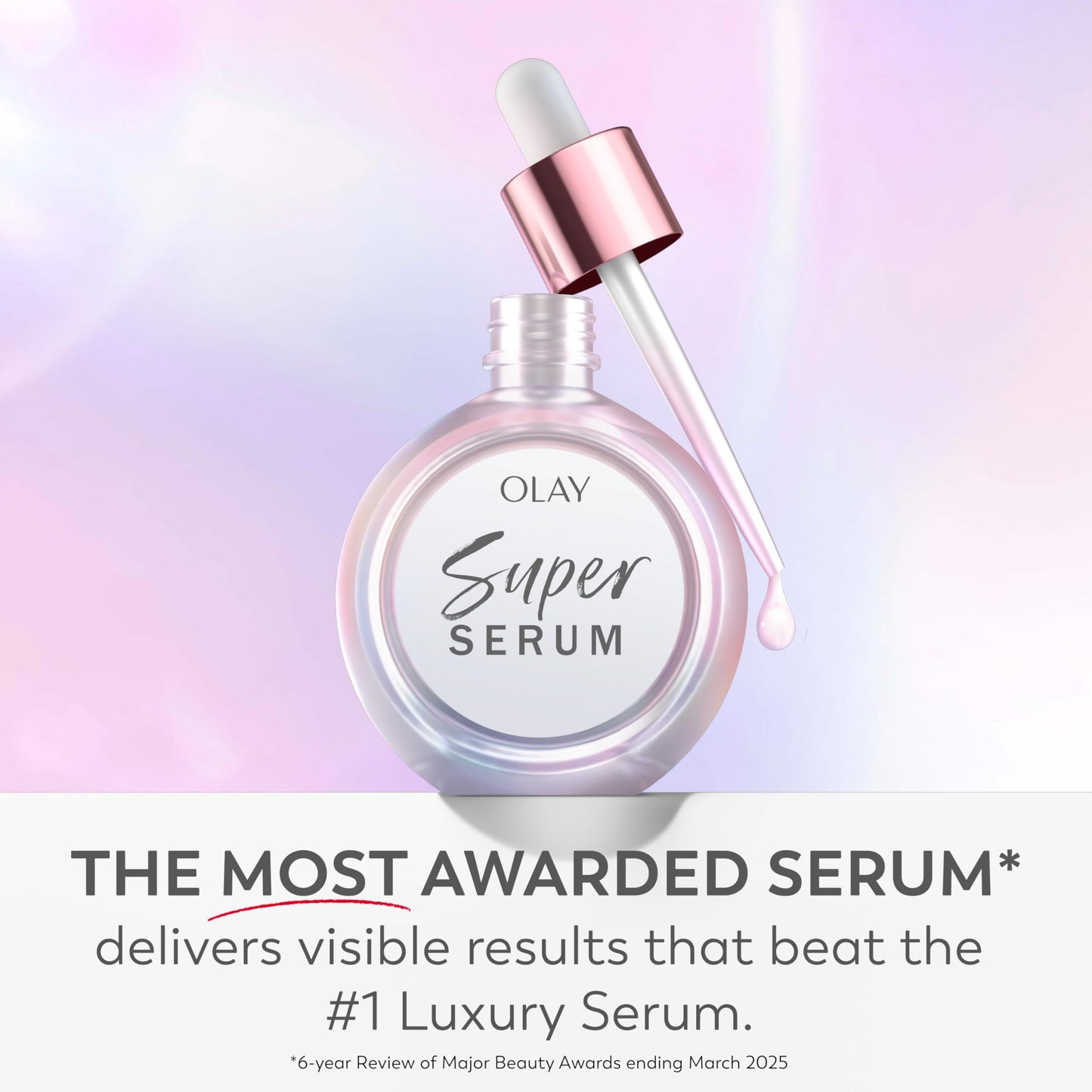 Olay Super Serum - Glow Serum for Face - Activated Niacinamide, Vitamin C & E, Collagen Peptide, AHA - 5-in-1 Benefits - Brightens, Hydrates, Smooths, Firms, Evens Tone, Proactive Anti-Aging, 1.0 Oz - Deeunta Domain