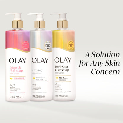 Olay Super Serum Hand & Body Lotion for Dry Skin, 24hr Long Lasting Hydration, 5+ Ingredient Complex for Bright Even Firm Luminous Skin, Sweet Vanilla & Soft Wood Scent, 18.5 fl oz - Deeunta Domain
