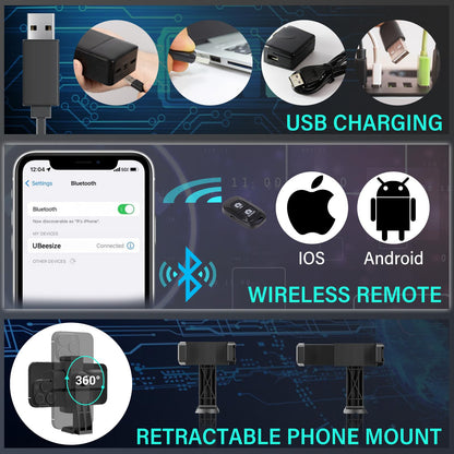 UBeesize 12'' LED RGB Ring Light with 62'' Tripod Stand, Selfie Ring Light for Video Recording, Live Streaming, TikTok & YouTube, Compatible with iPhone & Android - Deeunta Domain