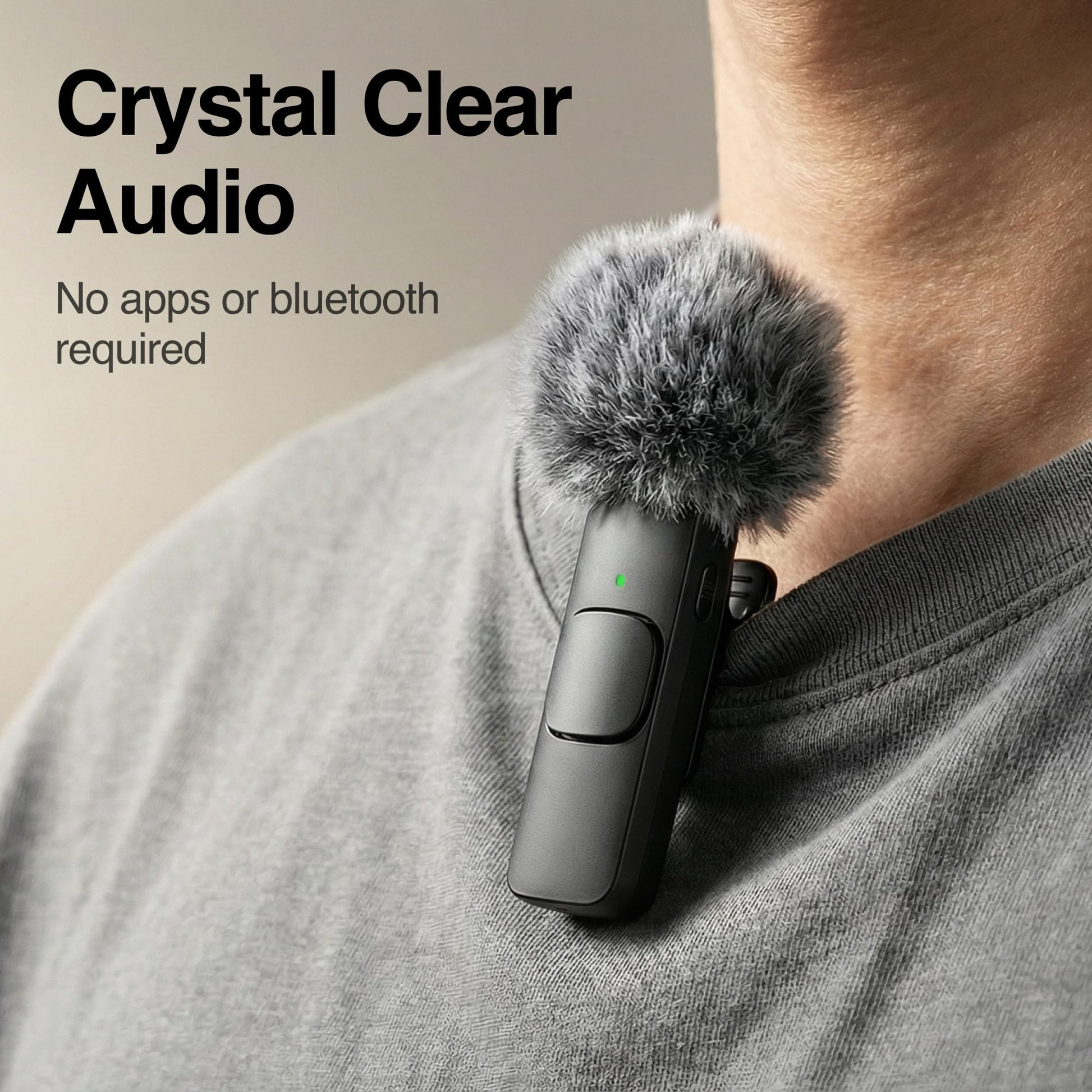 Mini Mic Pro (Latest Model - Wireless Mini Microphone for iPhone, iPad, Android - 2 Pack Lavalier Microphone for Video Recording - iPhone Mic Crystal Clear Recording with USB-C for Content Creators - Deeunta Domain