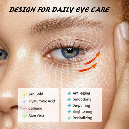Maskiss 24k Gold Under Eye Patches (50 Pairs), eye mask, Collagen Skin Care Products, Eye Patches for Puffy Eyes, eye masks for dark circles and puffiness - Deeunta Domain