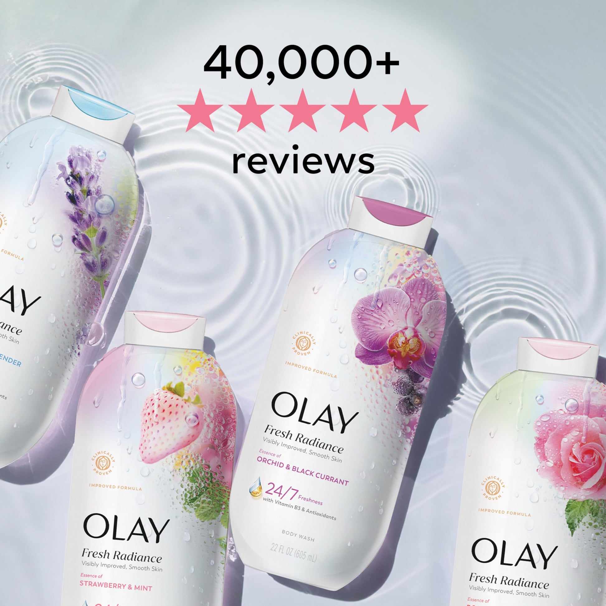 Olay Body Wash for Women, 24/7 Skin-Loving Freshness, Miami Mocktails, Plant Based Cleansers, Vitamin B3 & Antioxidant Blend, For All Skin Types, Mango Tango with Mango & Hibiscus Scent, 22 fl oz - Deeunta Domain