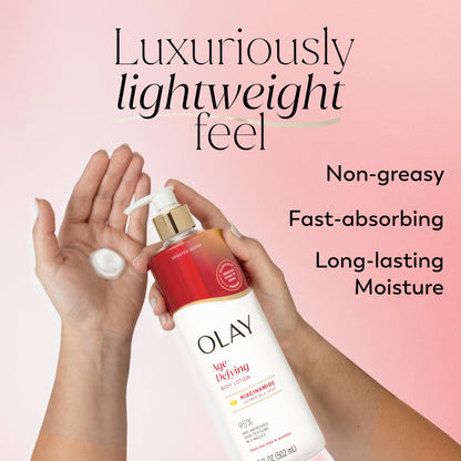 Olay Super Serum Hand & Body Lotion for Dry Skin, 24hr Long Lasting Hydration, 5+ Ingredient Complex for Bright Even Firm Luminous Skin, Sweet Vanilla & Soft Wood Scent, 18.5 fl oz - Deeunta Domain