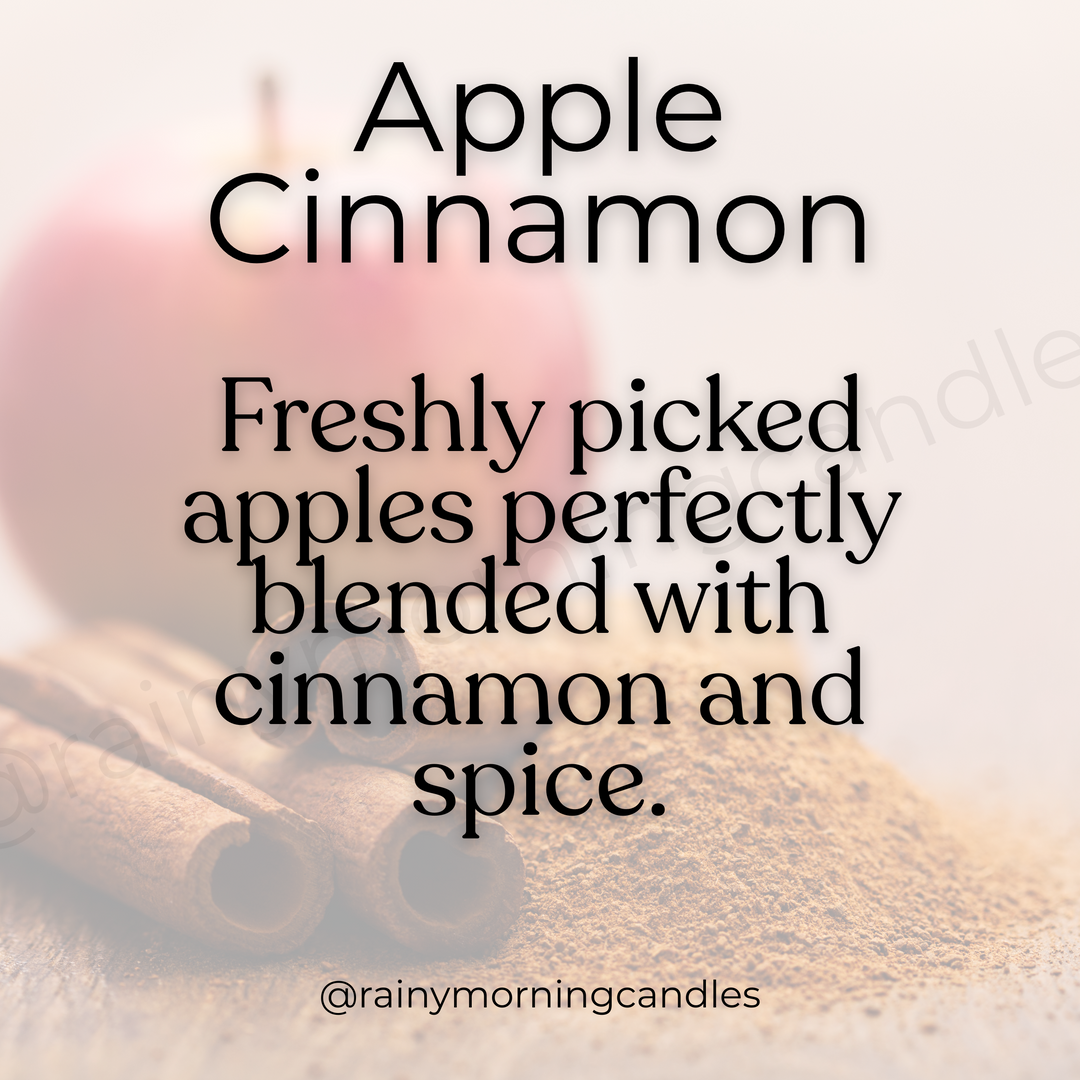 Apple Cinnamon Wax Melts - Cozy Aromas for Your Home by Rainy Morning Candles