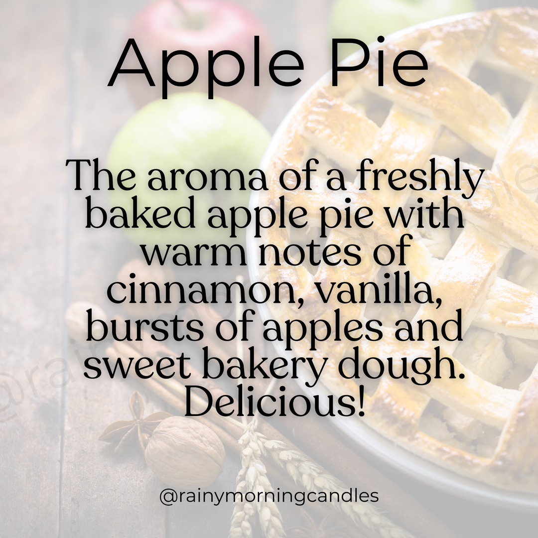 Apple Pie Wax Melts - Delightful Scented Melts for a Cozy Home by Rainy Morning Candles