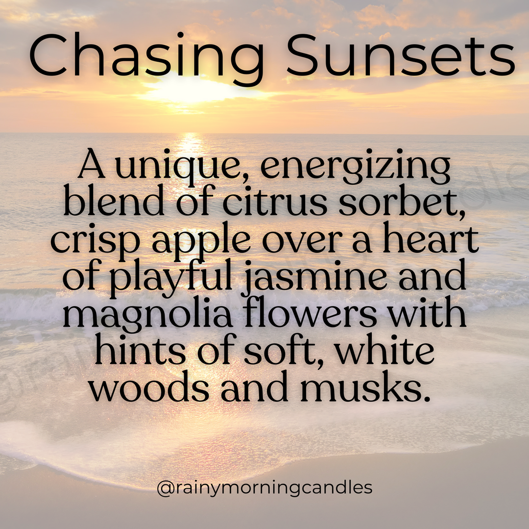 Chasing Sunsets Wax Melts for a Warm, Inviting Ambiance by Rainy Morning Candles