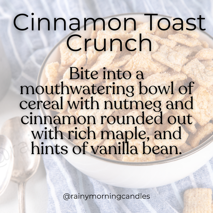 Cinnamon Toast Crunch | Wax Melts by Rainy Morning Candles