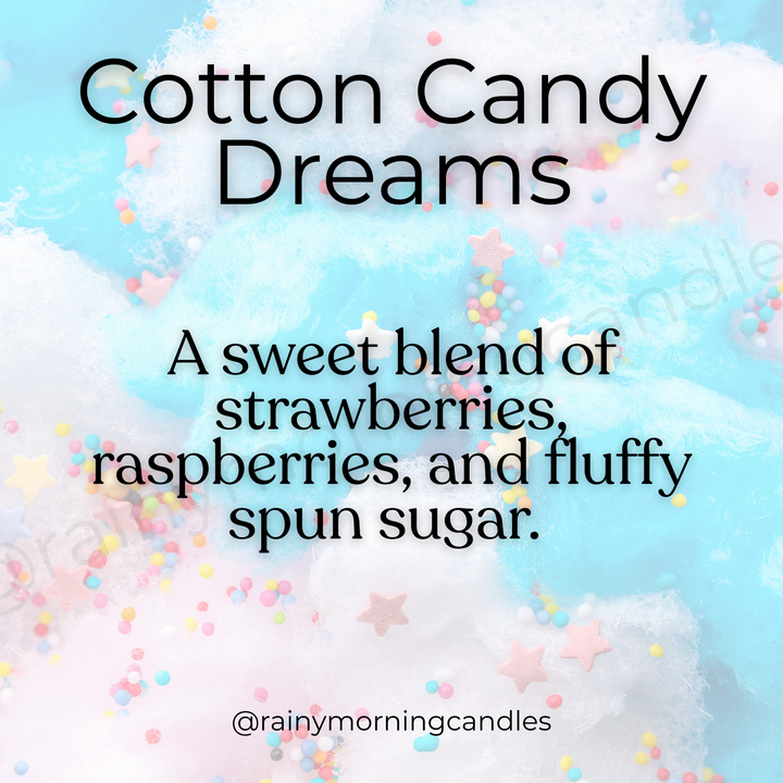 Cotton Candy Dreams | Wax Melts by Rainy Morning Candles