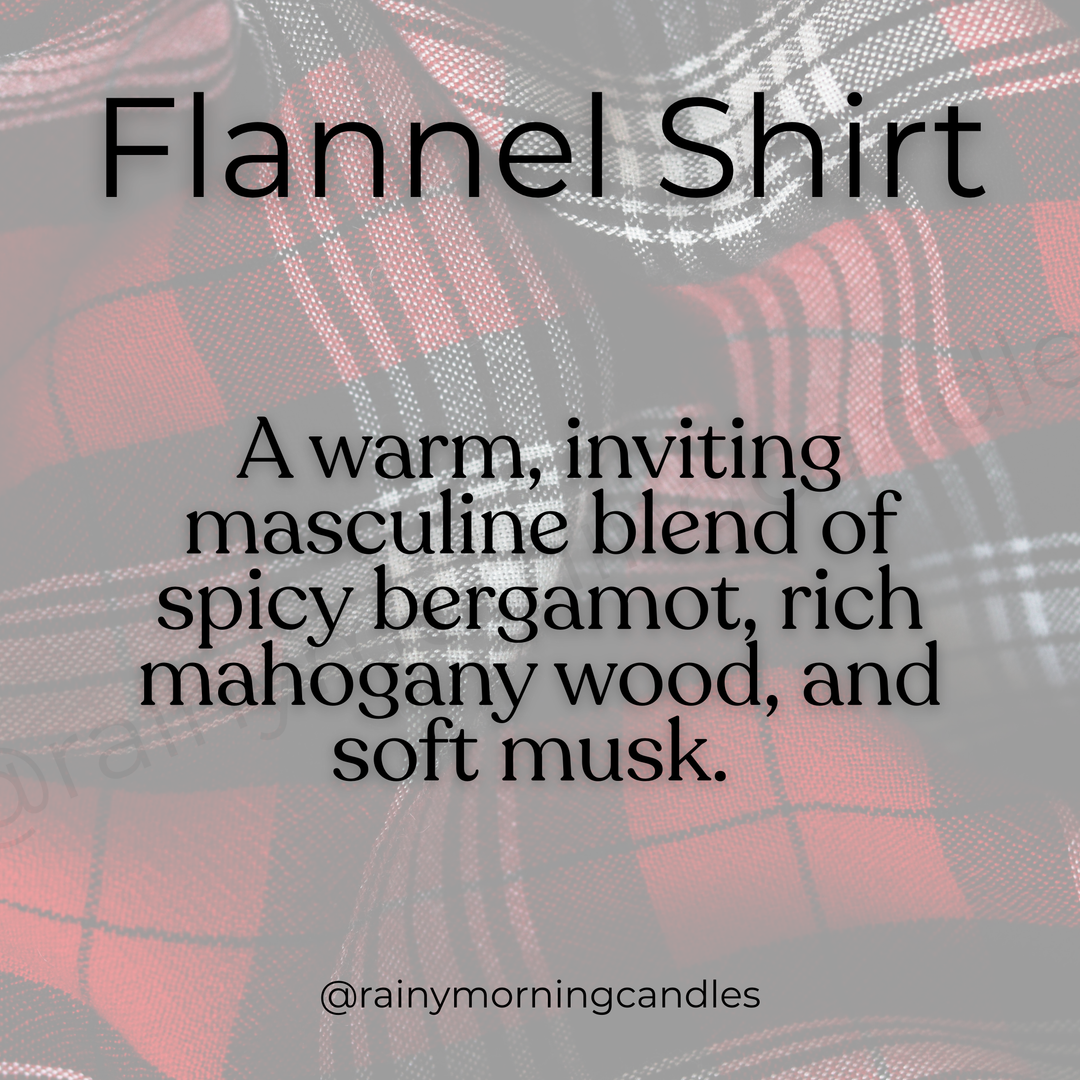 Flannel Shirt Wax Melts - Cozy Fragrance for Your Home by Rainy Morning Candles