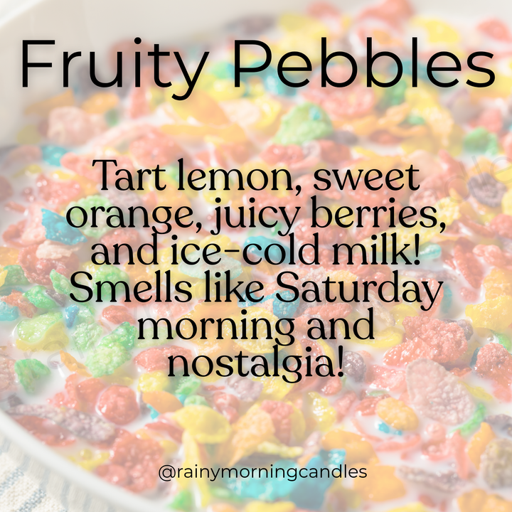 Fruity Pebbles Wax Melts for a Sweet Aromatic Experience by Rainy Morning Candles