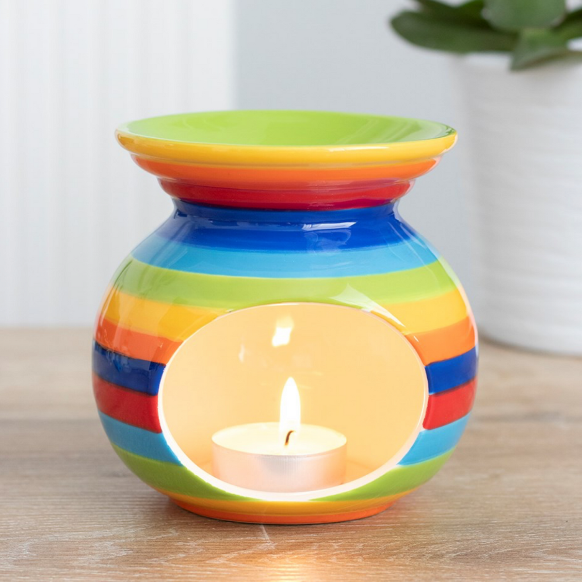 Rainbow Wax Melt And Essential Oil Burner Warmer Home Decor