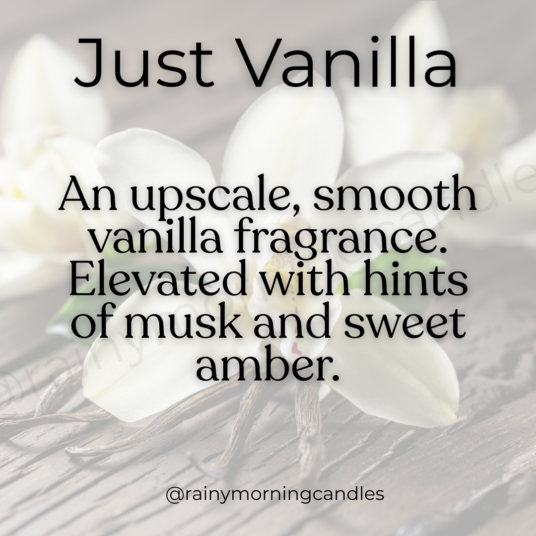 Just Vanilla Wax Melts - Indulge in Pure Vanilla Scent by Rainy Morning Candles