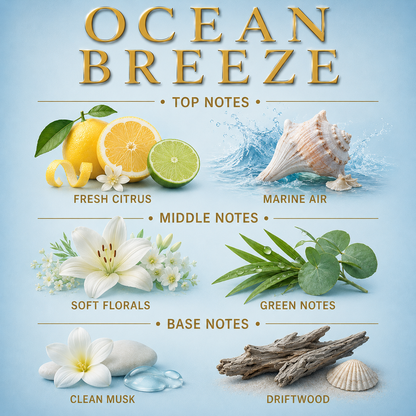 Ocean Breeze Room And Linen Spray Non Toxic Air Freshener 4 Oz