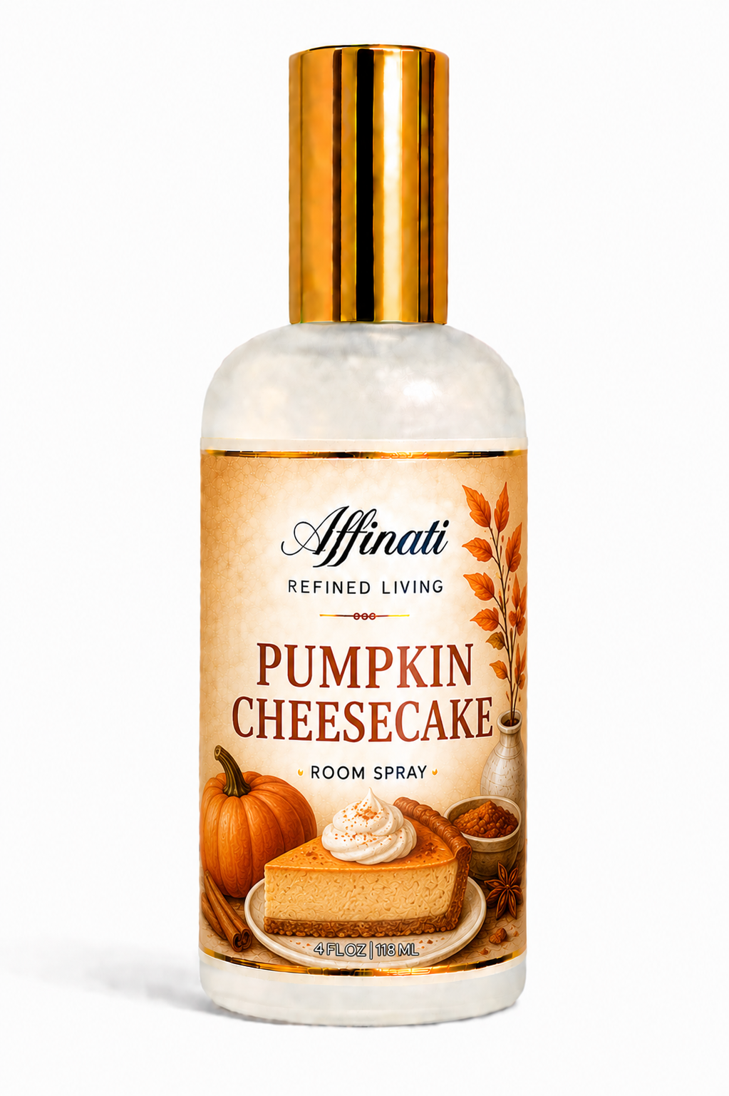 Pumpkin Cheesecake Room And Linen Spray With Vanilla, 4 Oz Non Toxic
