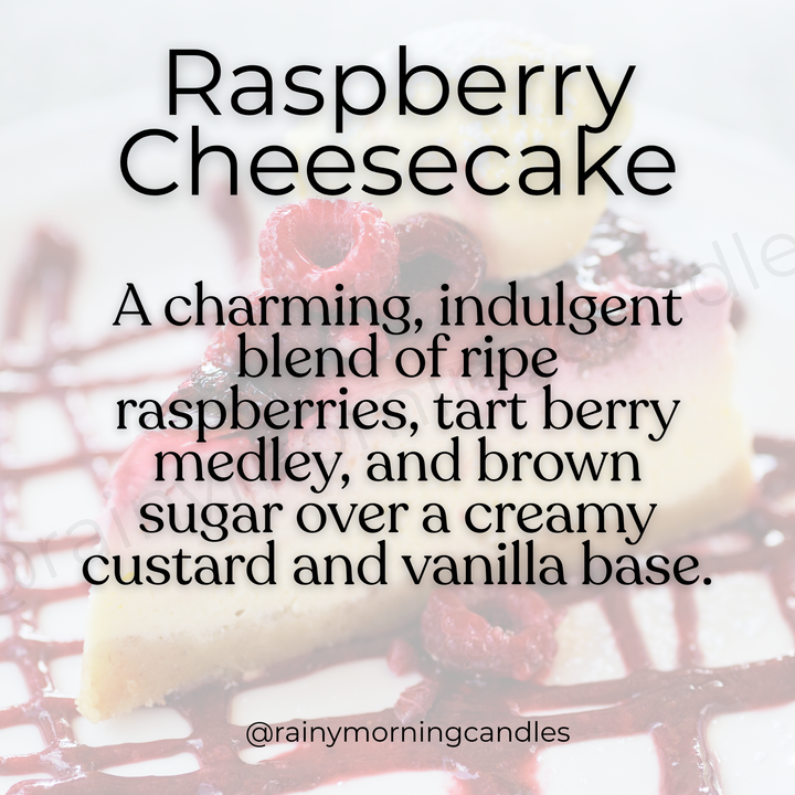 Raspberry Cheesecake Wax Melts - Indulge in Sweet Aromas by Rainy Morning Candles