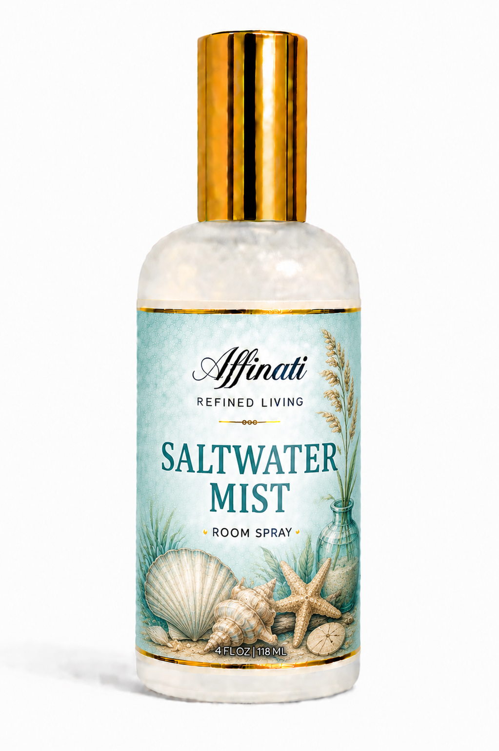Saltwater Mist Room and Linen Spray 4 Oz Non Toxic Coastal Fragrance