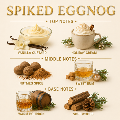 Spiked Eggnog Room And Linen Spray With Vanilla Nutmeg And Holiday Spice
