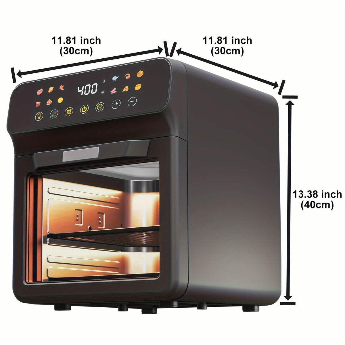 12QT 12 In 1 Smart Air Fryer Oven With One Touch Presets