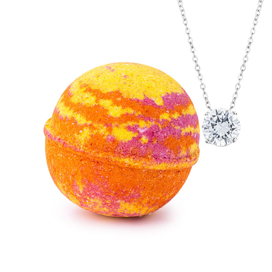 Citrus Squeeze Jewelry Bath Bomb by JewelScent