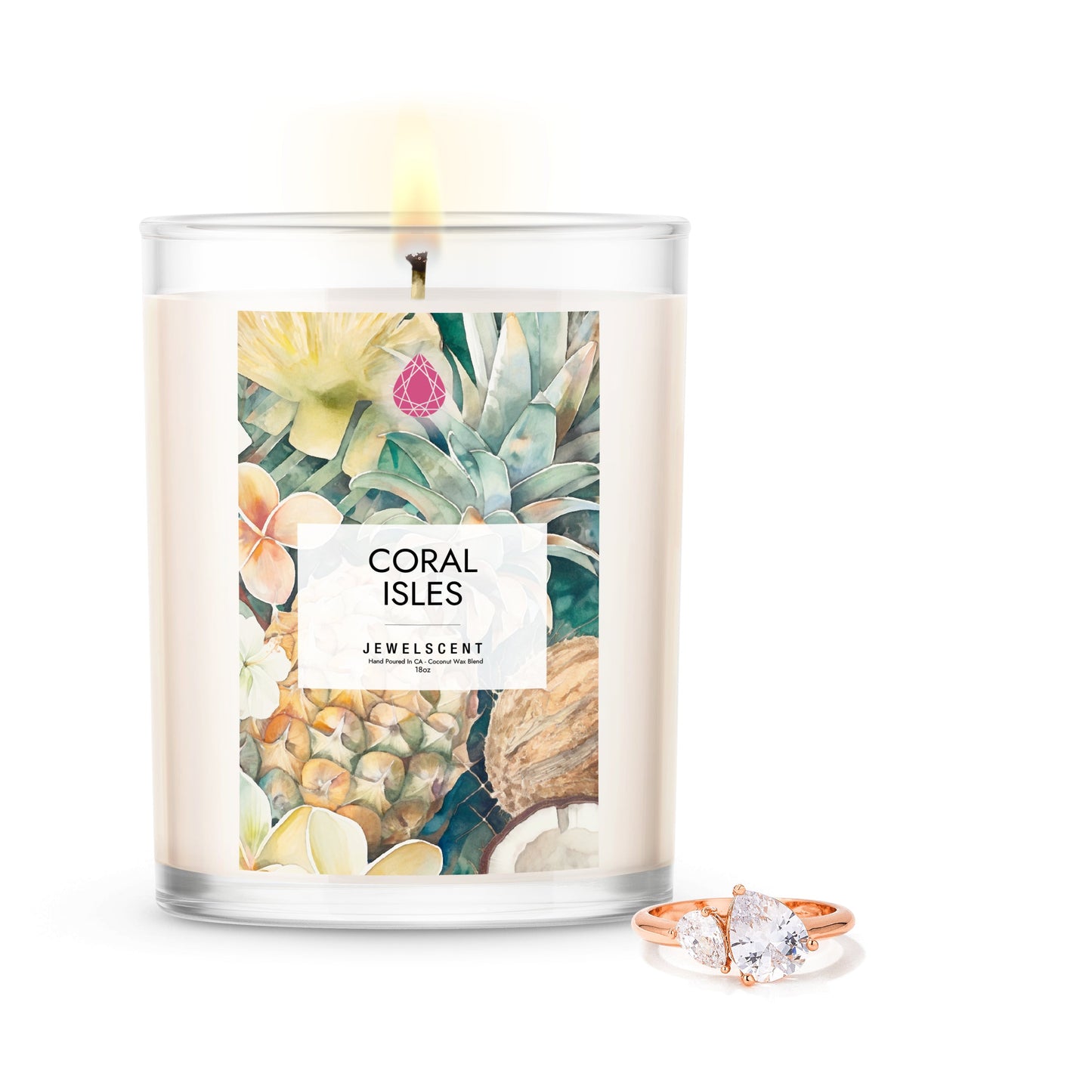Coral Isles 18oz Home Jewelry Candle by JewelScent