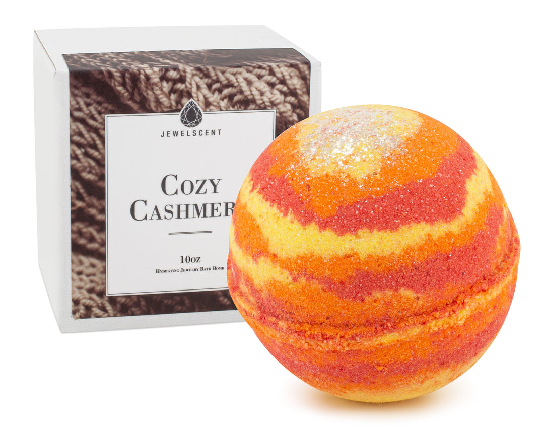 Cozy Cashmere 10oz Necklace Bath Bomb by JewelScent