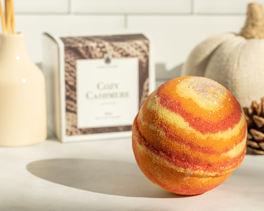 Cozy Cashmere 10oz Necklace Bath Bomb by JewelScent