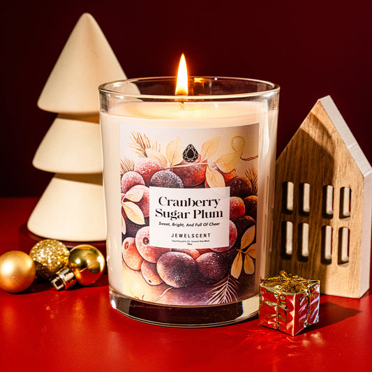 Cranberry Sugar Plum 18oz Home Jewelry Candle by JewelScent