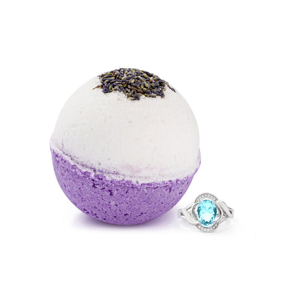 Dreamy Lavender 10oz Jewelry Bath Bomb by JewelScent