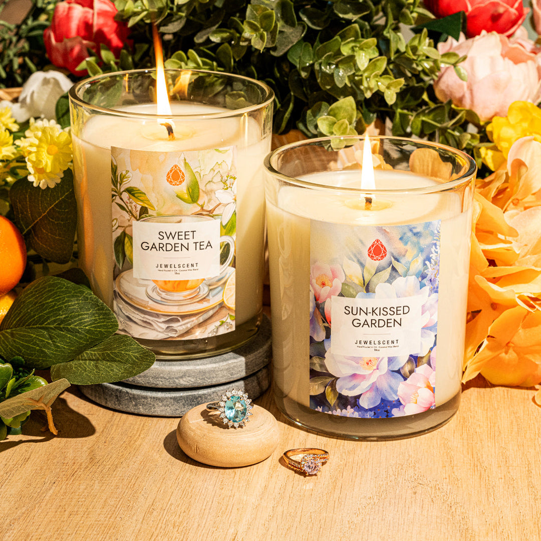Sun-Kissed Garden 18oz Home Jewelry Candle by JewelScent