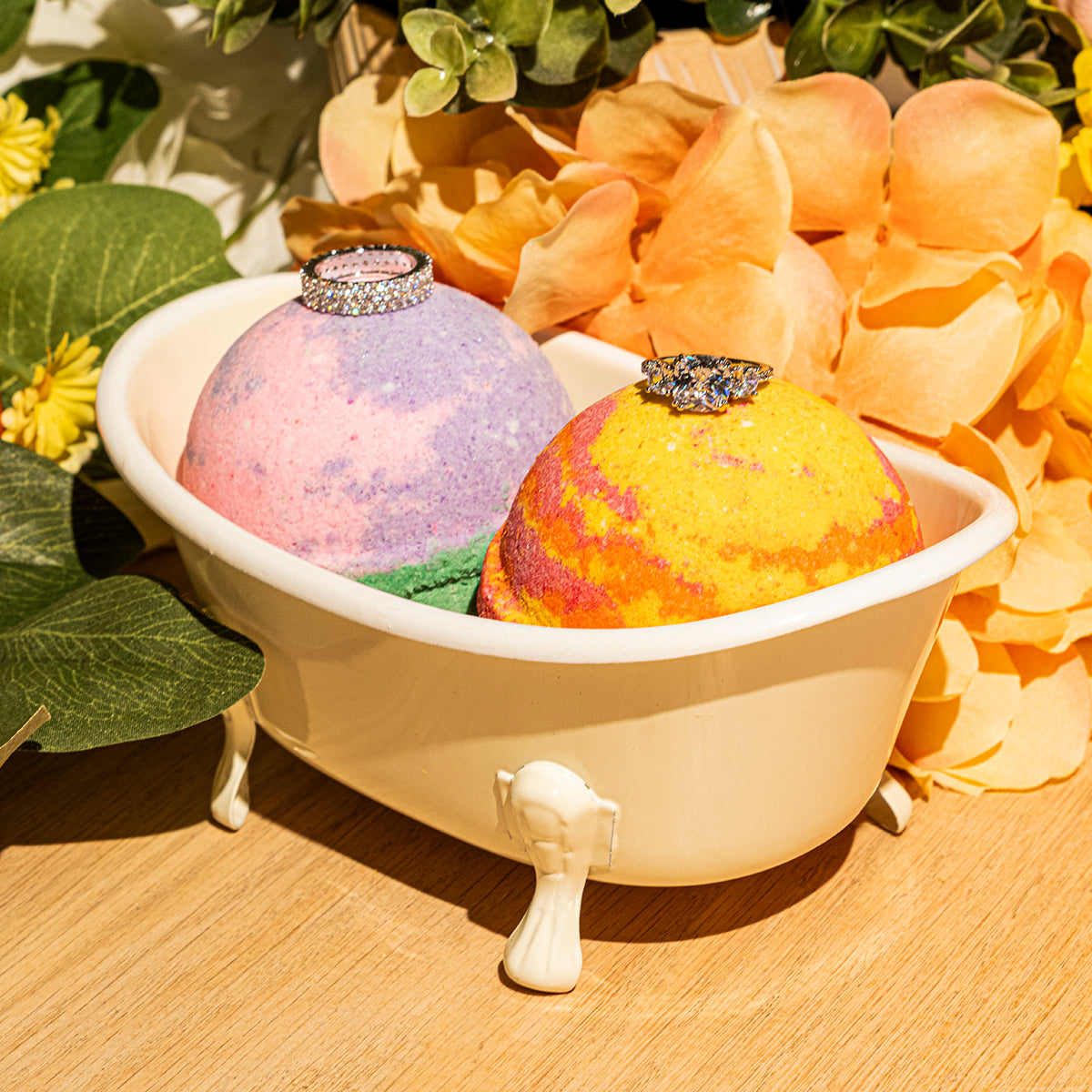 Sun Kissed Garden Jewelry Bath Bomb by JewelScent
