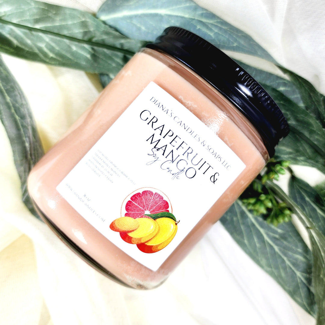 Grapefruit and Mango Candle - Deeunta Domain