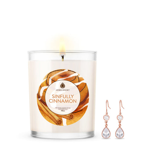 Sinfully Cinnamon 10oz Signature Jewelry Candle by JewelScent